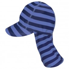泳帽【藍色條紋】玩沙遮陽帽 1-6Y