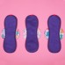 環保布衛生棉-彩繪系列/竹纖維款(花色隨機)-32cm(紫)