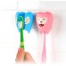 Flipper專利輕觸開關牙刷架-牙仙系列牙刷架2入組-Freckie&Gigi(藍粉)